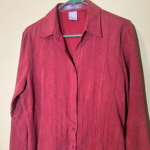 Like New Soft Suede Blouse Size Large